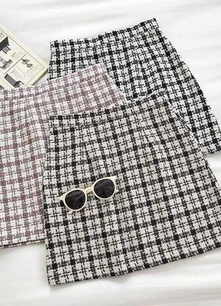 Твидовая юбка 💣💣3 цвета