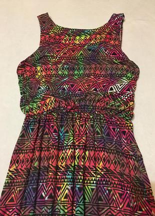 Платье женское летнее длинное разноцветное5 фото