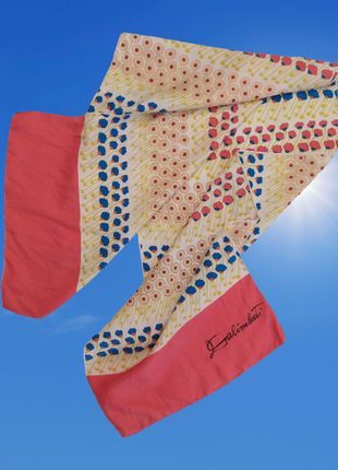 Шелковый подписной шарф палантин, италия, galimberti2 фото