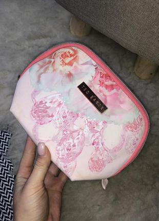 Косметичка ted baker оригінал квітковий моління маленька