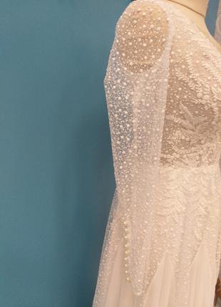 Весільна сукня колір-лайт айворі