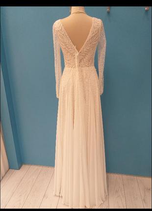 Весільна сукня колір-лайт айворі