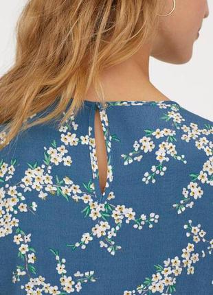 Блуза в цветочный принт zara h&m6 фото