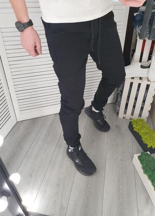 Джинси джоггеры чоловічі чорні туреччина / джинсі джогери чоловічі штани штани чорні турречина2 фото