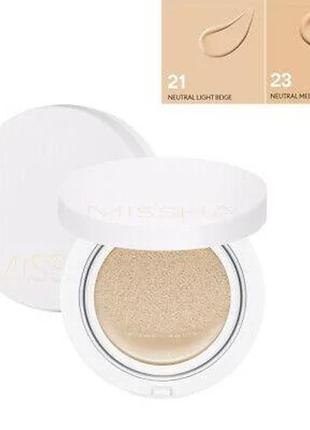 Увлажняющий кушон missha magic cushion moist up2 фото