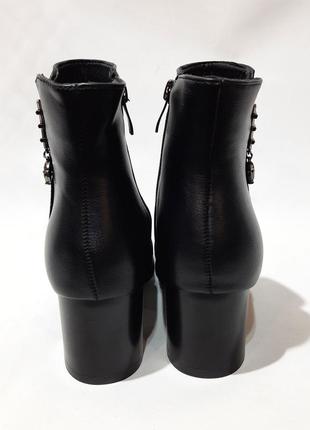 36,37,41 женские осенние ботинки из эко-кожи на каблуке7 фото