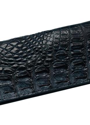 Кошелек из кожи крокодила ekzotic leather синий (cw11_1)1 фото