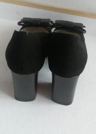 Трендовые кожаные туфли с бантиком office london4 фото