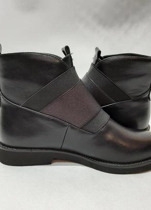 38 женские осенние ботинки из эккокожи черный6 фото