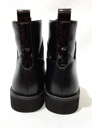 38 женские осенние ботинки из эккокожи черный7 фото