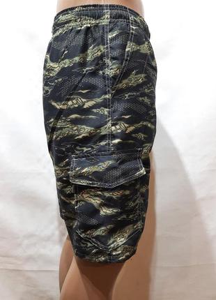 Мужские летние шорты пляжные с сеткой с боковым карманом4 фото
