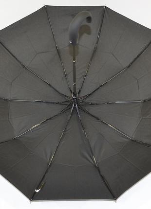 Мужской зонт полуавтомат на 10 карбоновых спиц системы от фирмы "bellissimo"6 фото