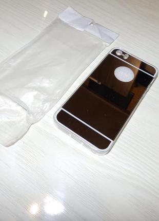 Чохол силіконовий для apple iphone 5/5s/se mirror дзеркальний3 фото