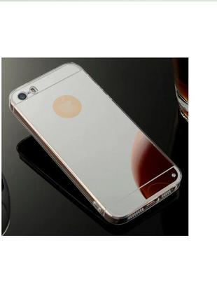 Чохол силіконовий для apple iphone 5/5s/se mirror дзеркальний1 фото