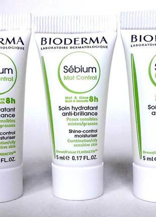 Bioderma sébium mat control биодерма себиум мат контроль матирующий крем  для жирной, проблемной, чувствительной кожи.1 фото