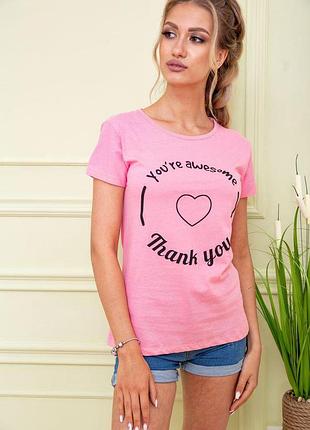 Футболка жіноча колір рожевий розміри s fg_04715_04