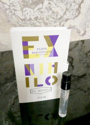 Ex nihilo fleur narcotique💥original мініатюра пробник mini spray 2 мл книжка ціна за 1мл3 фото