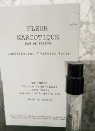 Ex nihilo fleur narcotique💥original мініатюра пробник mini spray 2 мл книжка ціна за 1мл4 фото