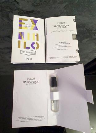 Ex nihilo fleur narcotique💥original мініатюра пробник mini spray 2 мл книжка ціна за 1мл8 фото