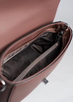 Кросс-боди прямоугольная карсканая кожаная сумка через плечо3 фото