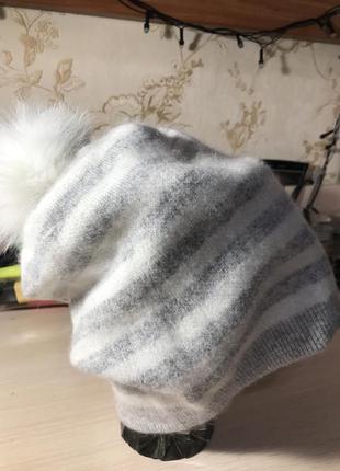 Шапка двойная зимняя для девочки