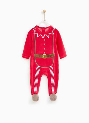 Велюровий святковий чоловічок zara