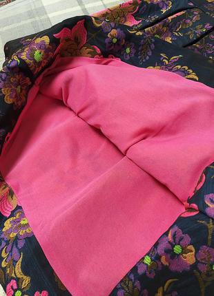 Шикарное платье парча вышивка цветы ralph lauren8 фото