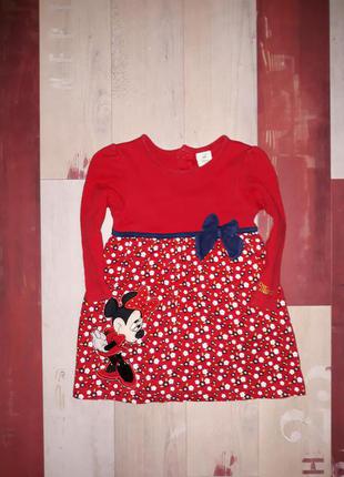 Шикарне плаття-бодік disney 9-12-18 міс.