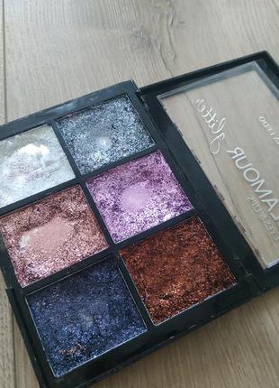 Набір гліттерів для очей та губ на основі гелю patricia ledo/палетка