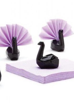 Підставки для серветок swans peleg design чорні2 фото