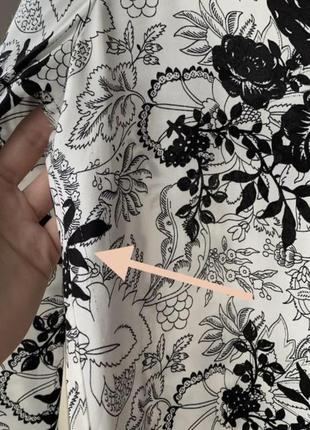 Подовжена сорочка удлиненная рубашка платье сатин цветочный принт на пуговицах6 фото