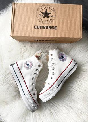 Кросівки кеді all star high white fur ❄️ кросівки5 фото