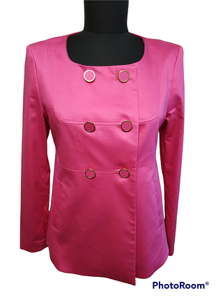 Яскраво-рожевий стильний піджак h&m