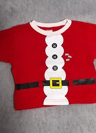 Футболка санты детская на новый год