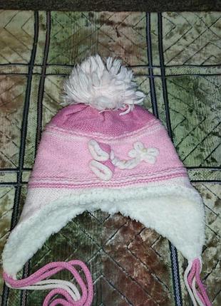 Шапка зимова на дівчинку
