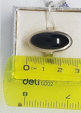 Серьги серебряные с ониксом