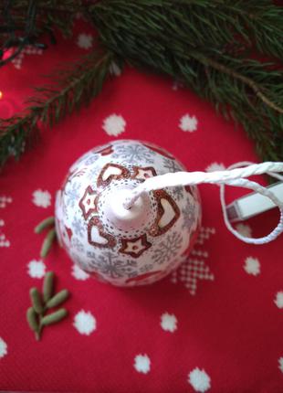 Эксклюзив! большой колокольчик ручная работа новый год снежинки дзвоник керамика...