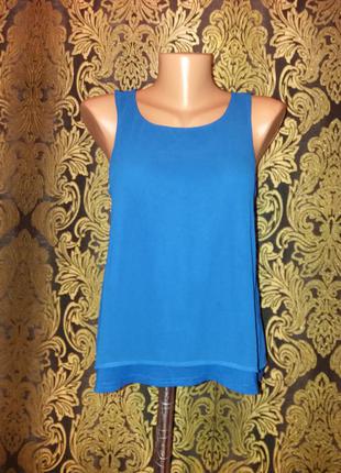 Блузка шифон ярко-синяя