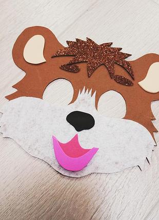 Новорічна маска "ведмедик"