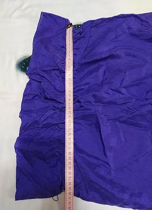 Сиреневая тоненькая блуза с резинкой на поясе6 фото