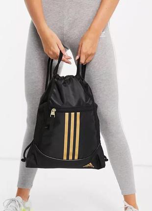 Фірмовий чорний рюкзак adidas, рюкзачок,оригінал сша