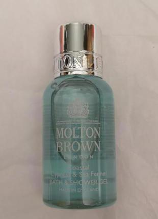 Molton brown coastal cypress & sea fennel bath & shower gel гель для ванны и душа, 30 мл2 фото