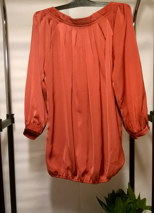 Блуза из искуственного шелка, с рукавом 3/43 фото