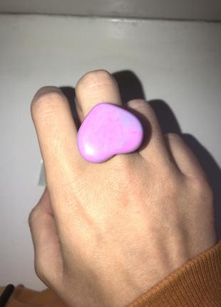 Акриловое акрилове кільце кольцо колечко обручка сердечко сердце в форме сердца, у формі серця, пластиковое кольцо2 фото