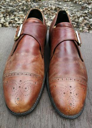 Мужские коричневые туфли броги монки joseph cheaney william5 фото