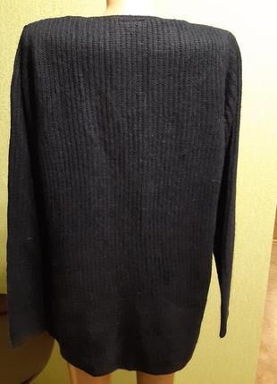 Свитер джемпер пуловер темно синий5 фото