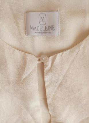 Стильная шелковая блуза madeleine 100% шелк7 фото