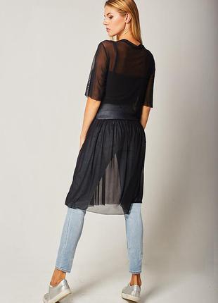S/38 черное прозрачное шелковое платье чехол,натуральный шелк новое7 фото