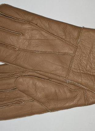 Перчатки зимние женские кожаные натуральная кожа