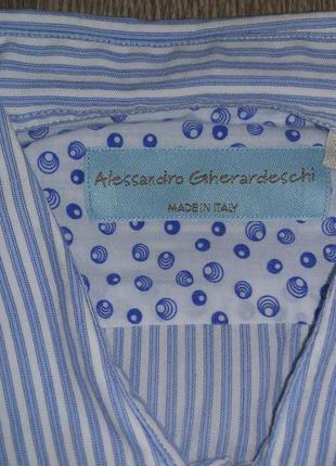 Дизайнерська сорочка alessandro gherardeschi made in italy5 фото